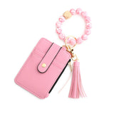 Women's Card Bag Keychain Silicone Bracelet