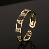 Women's Wide Smiley Bracelet ins Personality Gift