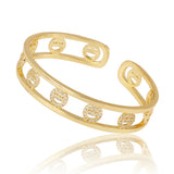 Women's Wide Smiley Bracelet ins Personality Gift