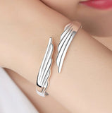 Silver Plated Angel's Wing Bracelet Jewelry Gift