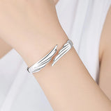 Silver Plated Angel's Wing Bracelet Jewelry Gift