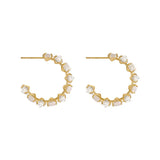 Opals Hoop Earrings for Party Girls