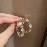 Opals Hoop Earrings for Party Girls