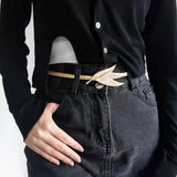 Women's Metal Waist Chain Wild Big Cloud Elastic Spring Chain Waist Chain