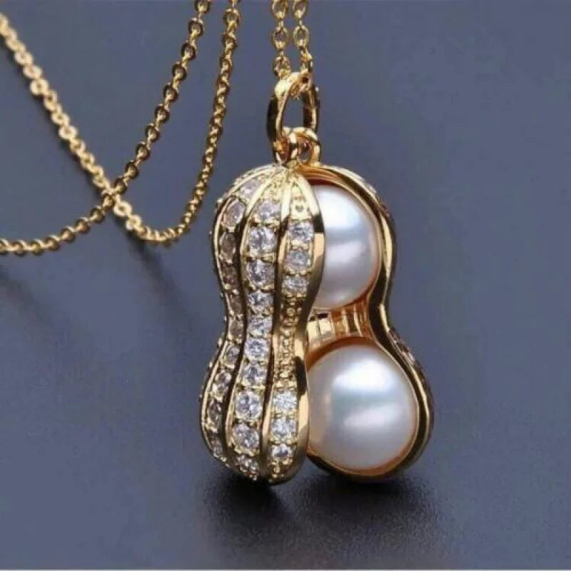 Freshwater Pearl Nelace Pendant Clavicle Chain