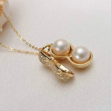 Freshwater Pearl Nelace Pendant Clavicle Chain