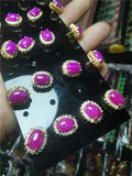 Women's Purple Sugilite Stone Princess Earrings