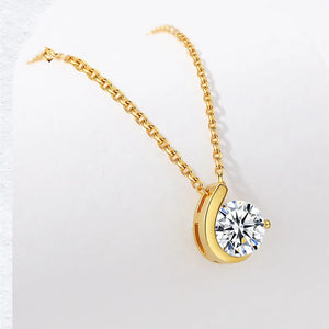 S925 Silver Zircon Digital Collar Chain Necklace