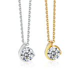S925 Silver Zircon Digital Collar Chain Necklace