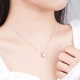 S925 Silver Zircon Digital Collar Chain Necklace