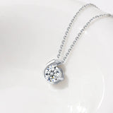 S925 Silver Zircon Digital Collar Chain Necklace
