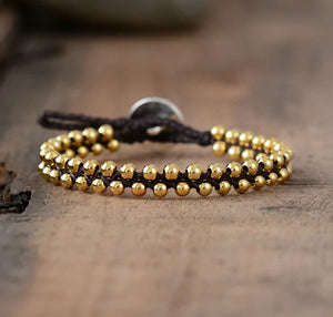 Bohemia Friendship Bracelet Womens Plated Beads String Braided Bracelets