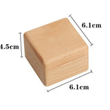 Wood Diamond Ring Box with Magnets for Wedding Proposal Anniversary Engagement