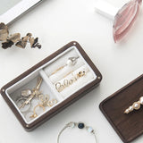 Wood Jewelry Box Travel Ring Box Earring Rings Box