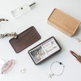 Wood Jewelry Box Travel Ring Box Earring Rings Box