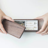 Wood Jewelry Box Travel Ring Box Earring Rings Box