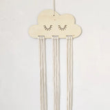 Wooden Cloud Baby Hair Clips Holder
