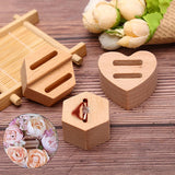 Heart-shaped Ring Display Stand Couples Rings Jewelry Holder Gift