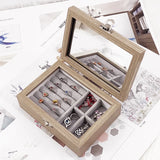 Wooden Jewelry Box Travel Jewelry Organizer Multifunction