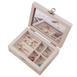 Wooden Jewelry Box Travel Jewelry Organizer Multifunction