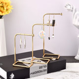 Wooden Bracelet Earring Holder Display Stand DIY Jewelry Organizer