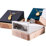 Wooden Pendant Necklace Display Stand Holder Jewelry Organizer