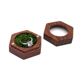 Wooden Ring Box Jewelry Storage Organizer Holder Earring Packaging Display Case