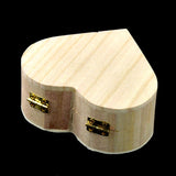 Wooden Storage Box Retro Creative Wood Packing Heart Box Storage Box