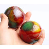 Xinjiang Colorful Jade Silk Jade Handle Piece Fitness Ball