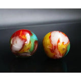 Xinjiang Colorful Jade Silk Jade Handle Piece Fitness Ball