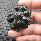 Xinjiang Hotan Dark Green Jade Nine-tailed Fox Pendant National Wind Joker