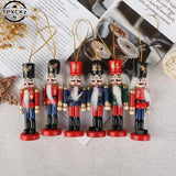 Wooden Nutcracker Doll Soldier Christmas Tree Ornament Decoration