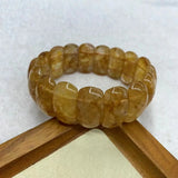 Yellow Jade Stone Bracelet Natural Gemstone Jewelry Bangle