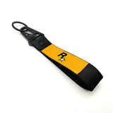 Yellow Muti-Pendant Car Key Holder Durable Key Strap Nylon Webbing