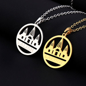 Yezidi Lalish Pendant Necklace Stainless Steel Yazidis Jewelry