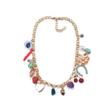 ZA Flower Necklace for Women Boho Chain Nature Stone Necklace