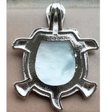 Abalone Shell Turtle Pendant Bead WB1046