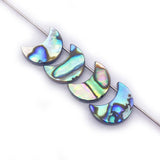 Abalone Shell Moon Pendant for DIY Earrings and Necklace