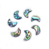 Abalone Shell Moon Pendant for DIY Earrings and Necklace