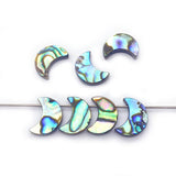 Abalone Shell Moon Pendant for DIY Earrings and Necklace