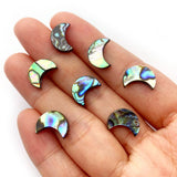 Abalone Shell Moon Pendant for DIY Earrings and Necklace