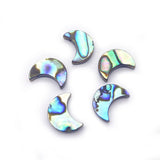 Abalone Shell Moon Pendant for DIY Earrings and Necklace