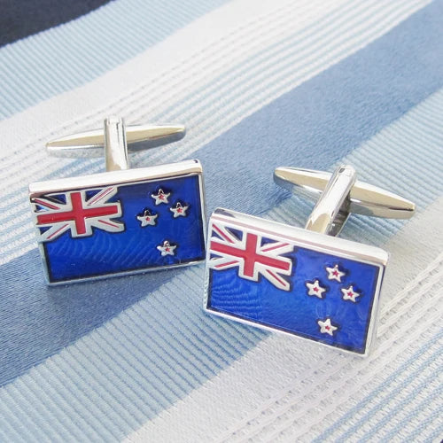Zealand Flag Cufflink 1 Pair Retail Promotion