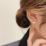 Zircon Angel Wings Ear Clip Earrings for Women Girls