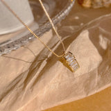 Zirconium Whistle Necklace Women Titanium Steel Collarbone Chain