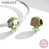 Zoo Series Fox Lion Sloth 925 Silver Charm Beads for Europe Bracelet DIY
