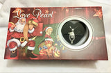 Santa Claus Wish Pearl Necklace Set Xmas Gift