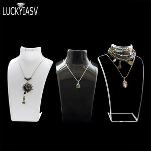 Mannequin Necklace Jewelry Pendant Display Stand Holder Retail