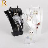 Mannequin Necklace Jewelry Pendant Display Stand Holder Show Decorate Retail