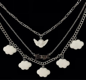 Angel Cloud Necklace Collarbone Chain Creative Ins Wind Jewelry